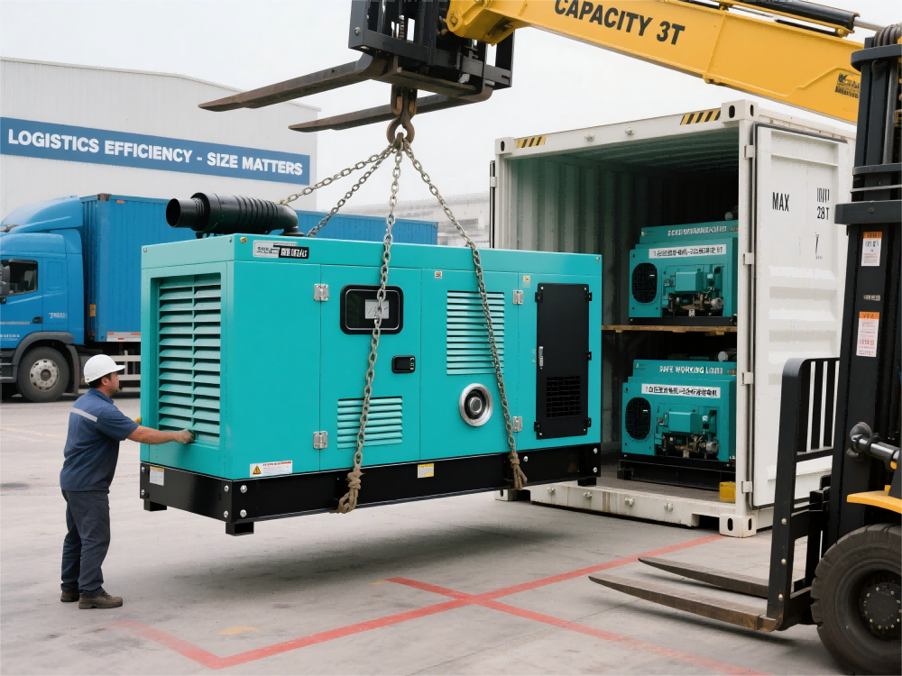 How big is a 50kW generator?